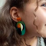 گوشواره دخترانه شیک و هنری جدید