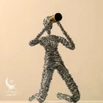 مجسمه مفتولی آدمک دیده بان