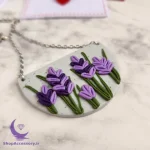 گردنبند دست ساز گل لوندر